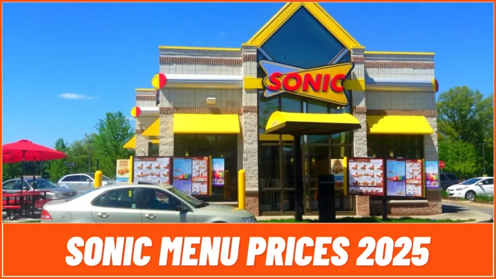 Sonic Menu Prices 2025