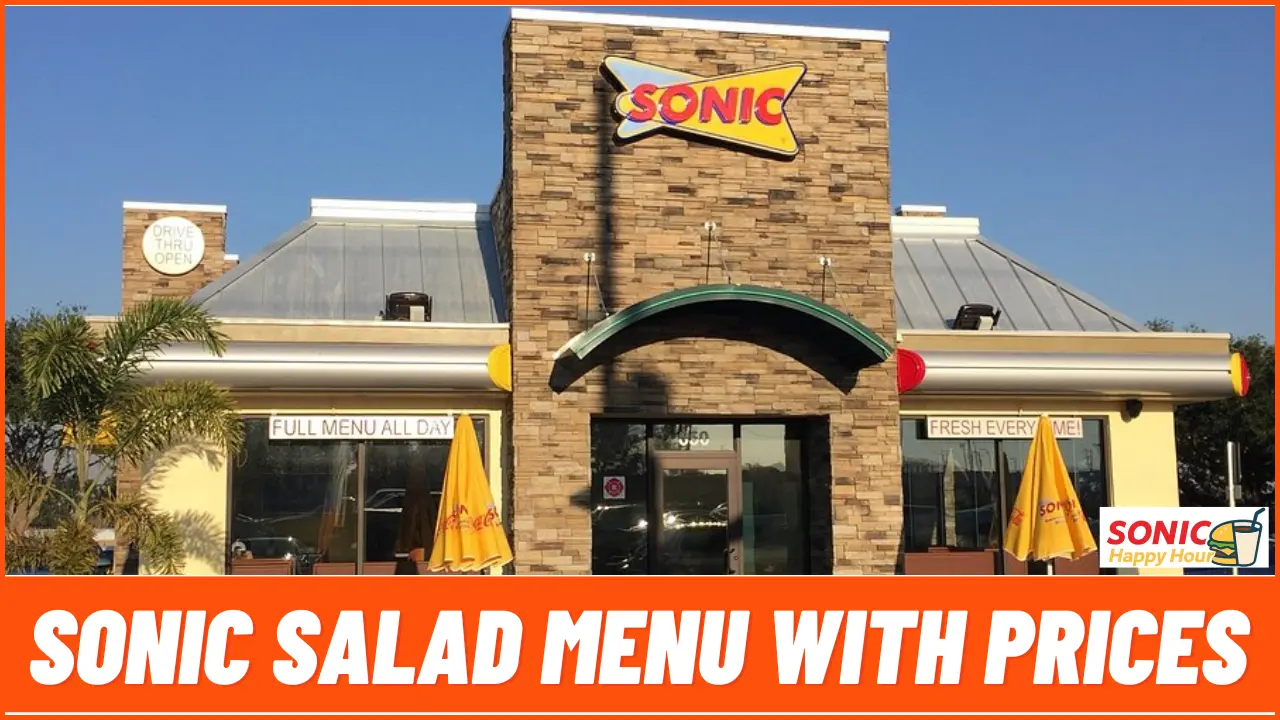 Sonic Salad Menu with Prices